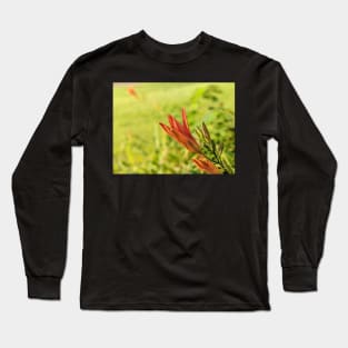 Day Lily Opening 2 Long Sleeve T-Shirt